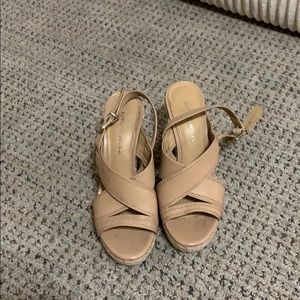 tan wedge heels